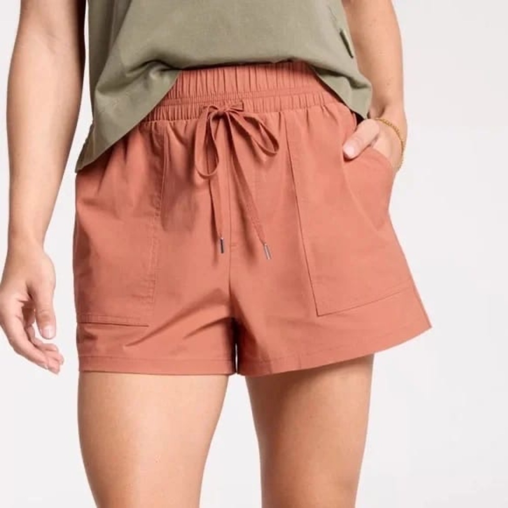 RBX Women's High Waist Terracotta Shorts